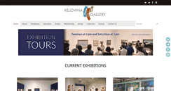 Desktop Screenshot of kelownaartgallery.com